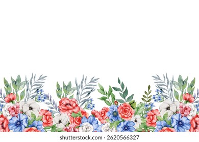 Floral watercolor flower for wedding, birthday, card, background, invitation, wallpaper, sticker, decoration etc.