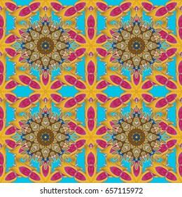 Floral watercolor seamless background. Vector textile print for bed linen, jacket, package design, fabric and fashion concepts. Seamless pattern with flowers.