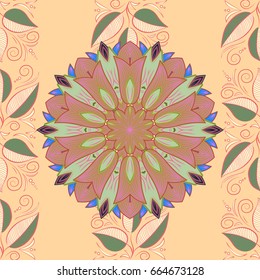 Floral watercolor seamless background. Vector textile print for bed linen, jacket, package design, fabric and fashion concepts. Seamless pattern with flowers.