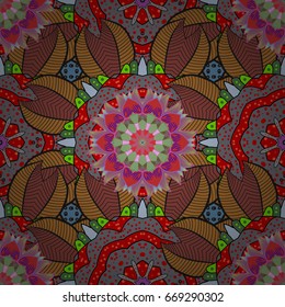 Floral watercolor seamless background. Vector textile print for bed linen, jacket, package design, fabric and fashion concepts. Seamless pattern with colorfil flowers.