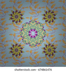 Floral watercolor seamless background. Vector textile print for bed linen, jacket, package design, fabric and fashion concepts. Seamless pattern with flowers.