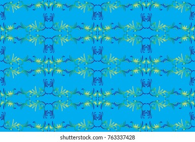 Floral watercolor seamless background. Vector textile print for bed linen, jacket, package design, fabric and fashion concepts. Seamless pattern with flowers.