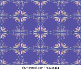 Floral watercolor seamless background. Vector textile print for bed linen, jacket, package design, fabric and fashion concepts. Seamless pattern with flowers.