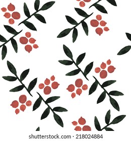 Floral watercolor seamless pattern. Beautiful vector hand drawn texture. Romantic background for web pages, wedding invitations, save the date cards. Watercolor vector.