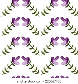Floral watercolor seamless pattern. Beautiful vector hand drawn texture. Romantic background for web pages, wedding invitations, save the date cards. Watercolor vector.