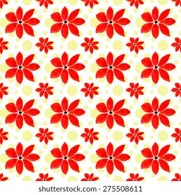 Floral watercolor.Seamless pattern.