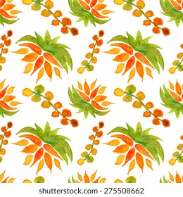 Floral watercolor.Seamless pattern.