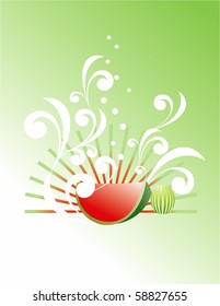 floral watermelon