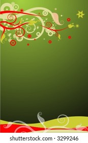 floral wavy background