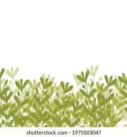 Floral web banner with drawn color exotic leaves. Nature concept design. Modern floral compositions with summer branches. Vector illustration on the theme of ecology, natura, environment. Copy space.