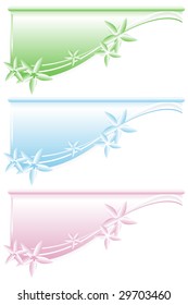 floral web banners