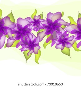 Floral wedding card