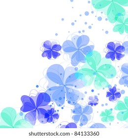 Floral wedding card