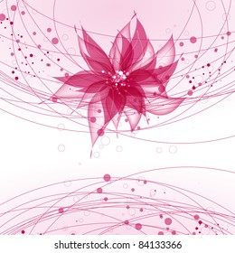 Floral wedding card