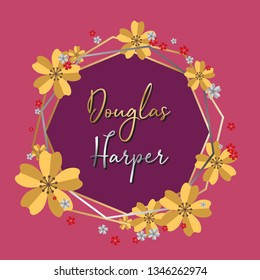Floral Wedding Card Template