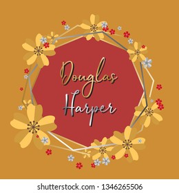 Floral Wedding Card Template