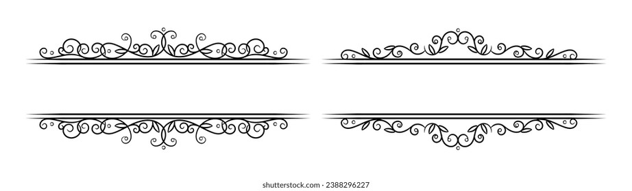 floral wedding frames in flat design