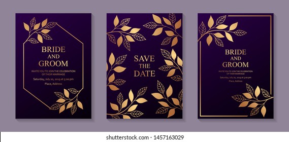 6,124 Purple gold flyer design template vector Images, Stock Photos ...