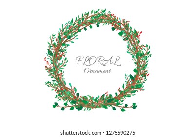 Floral Wedding Invitation elegant invite card vector Design: garden flower, copy space - Vector