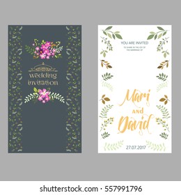 Floral Wedding Invitation Template