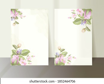 Floral Wedding Invitation Template Design