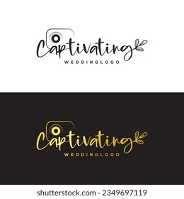 Floral Wedding logo design signature concept, Feminine logo collections vector template