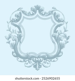 Design de crista de monograma de casamento floral. Projeto de monograma de casamento vintage. Inicial do casamento.