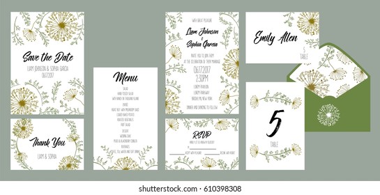 Floral wedding suite.