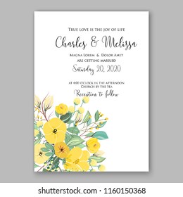 Floral wedding vector invitation background peony rose chrysanthemum anemone 