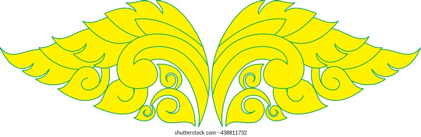 floral wing / Based on southeast Asia design