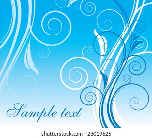 Floral winter background