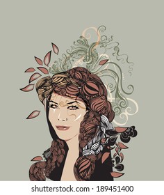 Floral Women Illustration