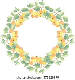 floral wreath.