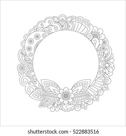 Adult Coloring Pages Feminine High Res Stock Images Shutterstock