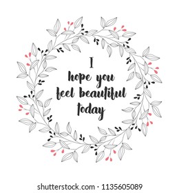 Floral wreath design
