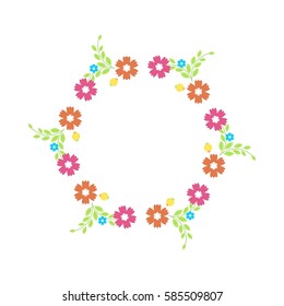 Floral wreath design