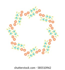 Floral wreath design