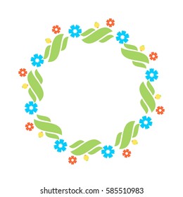 Floral wreath design