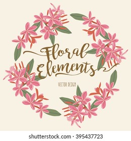 Floral Wreath Element