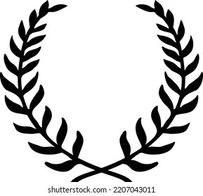 Floral Wreath Element Vector Ilustration
