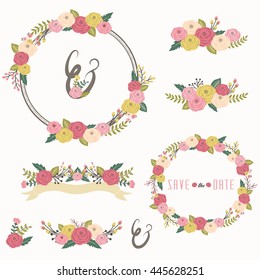 Floral Wreath Elements