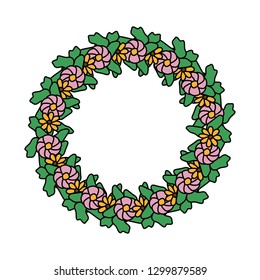 floral wreath flowers