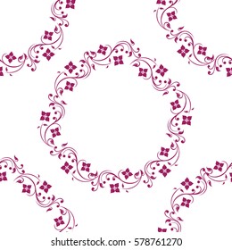 Floral Wreath Frame