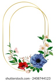 Floral wreath, Floral frames with leaves , Celebration Frame , Wedding frame , gift floral wreath design ,decorative wreath frame, vector illustration