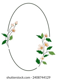Floral wreath, Floral frames with leaves , Celebration Frame , Wedding frame , gift floral wreath design ,decorative wreath frame, vector illustration