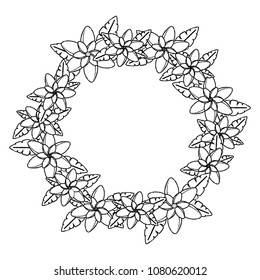 floral wreath icon