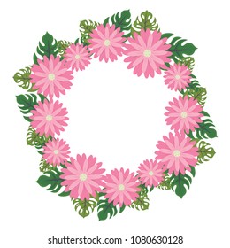 floral wreath icon