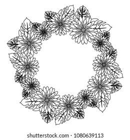 floral wreath icon
