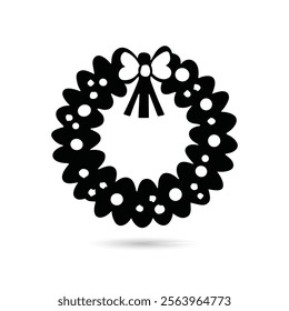  floral wreath. floral wreath icon.