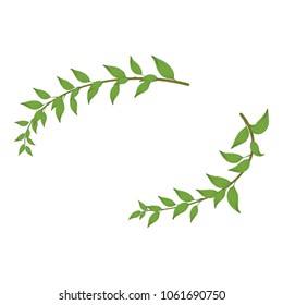 Floral wreath icon. Isometric illustration of floral wreath vector icon for web